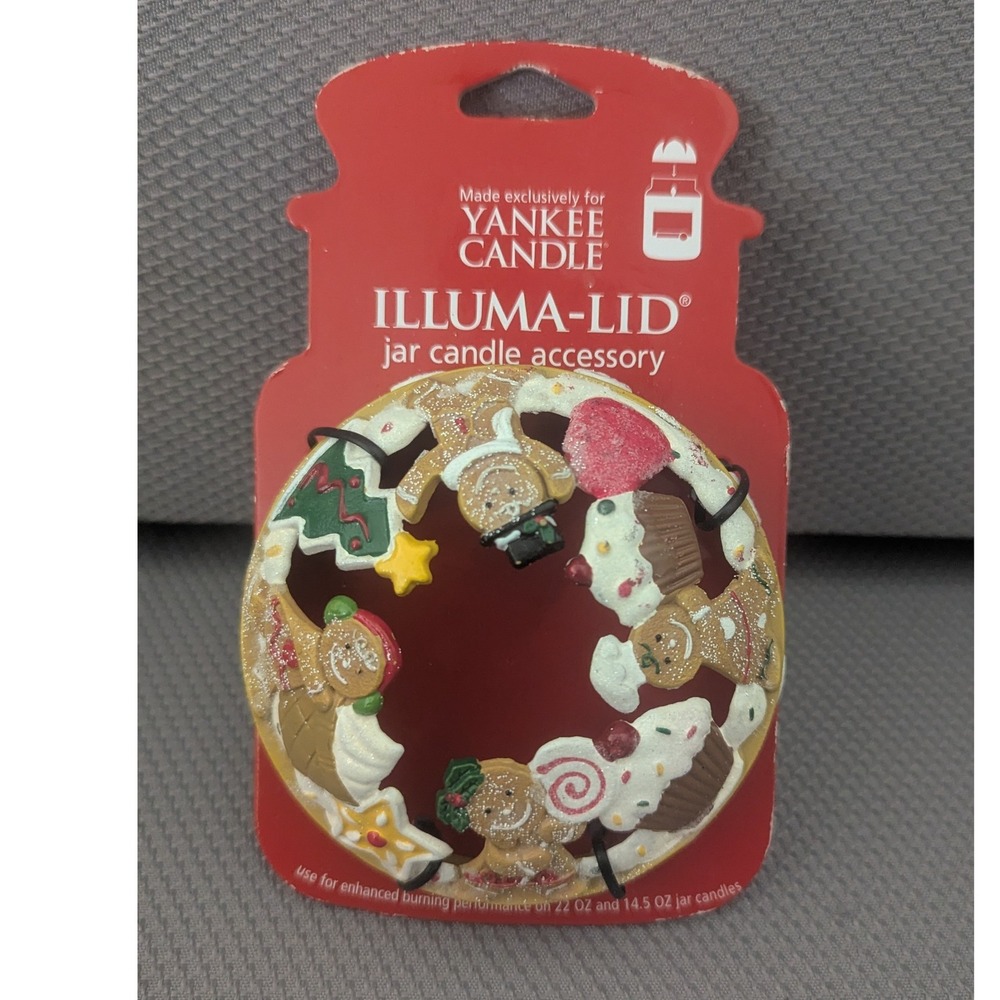 New Yankee Candle Illuma-Lid Sweet Shop Gingerbread Cupcake Jar Topper 1220213